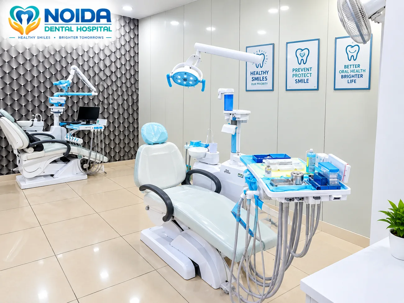 Dental treatment chair at Noida Dental Hospital